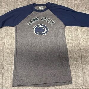 Penn State Navy and Gray Long Sleeve Tee